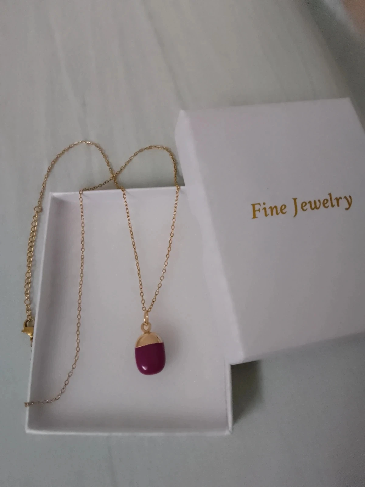 Collier phosphosidérite pierre naturelle